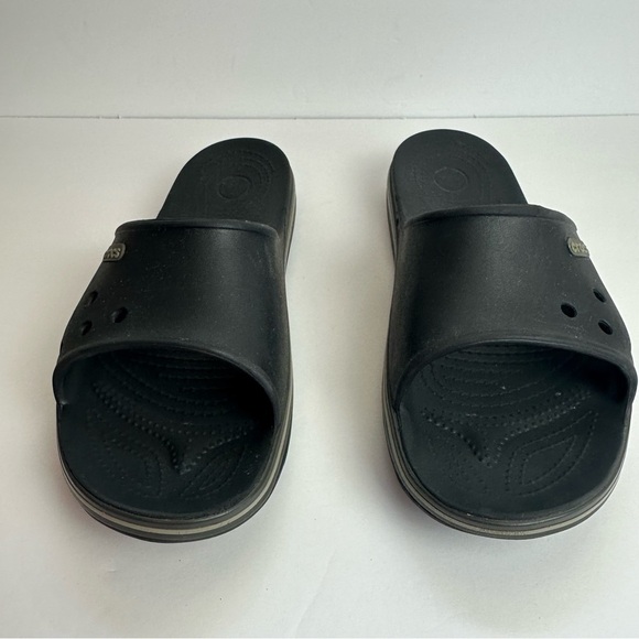 Crocs Crocband lll Sandals Men’s Size 11 Slide On Shoes Casual Waterproof Black - Picture 7 of 11